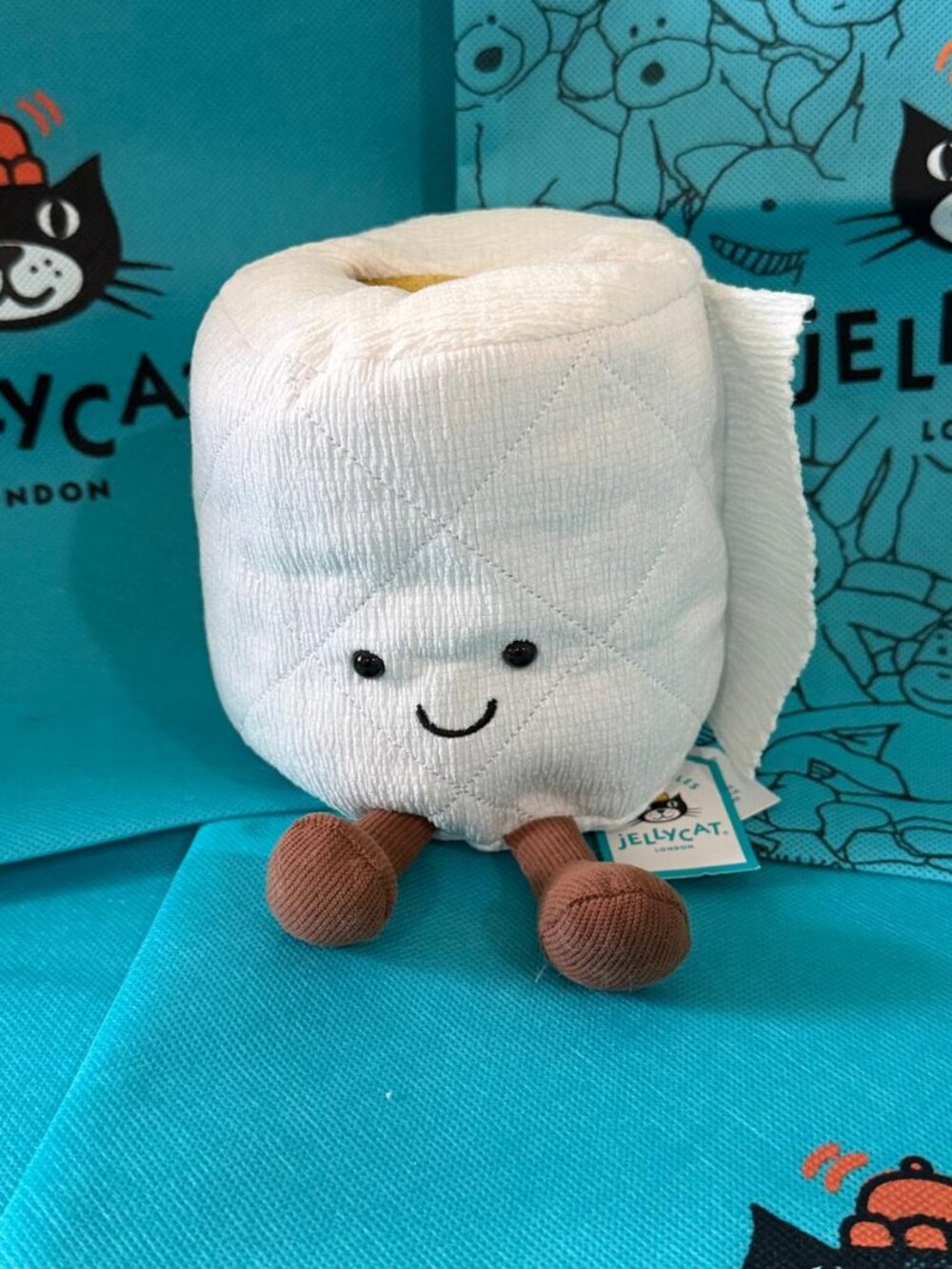 Jellycat Amuseables Toilet Roll Plush Toy - NWT with Dust Bag
